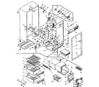 Kenmore 106T13ML cabinet parts diagram