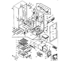 Kenmore 106T13M1 cabinet parts diagram