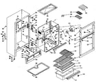 Kenmore 106T14D cabinet parts diagram