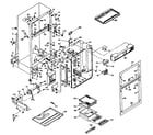 Kenmore 106T14E1 cabinet parts diagram