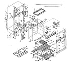 Kenmore 106T14ES refrigerator cabinet parts diagram