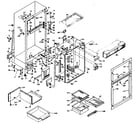 Kenmore 106T14EX cabinet parts diagram