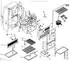 Kenmore 106T14F cabinet parts diagram