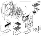 Kenmore 106T14FL1 cabinet parts diagram