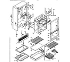 Kenmore 106T14FSL cabinet parts diagram