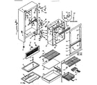 Kenmore 106T14FS1 cabinet parts diagram