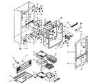 Kenmore 106T14GL cabinet parts diagram