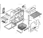 Kenmore 106T14GL freezer section parts diagram