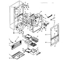 Kenmore 106T14GL1 cabinet parts diagram