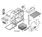 Kenmore 106T14GL1 freezer section parts diagram