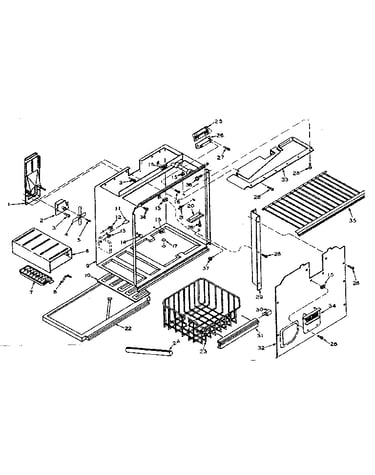 Freezer section parts