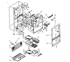 Kenmore 106T14GL2 cabinet parts diagram