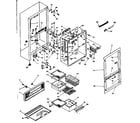Kenmore 106T14G3 cabinet parts diagram