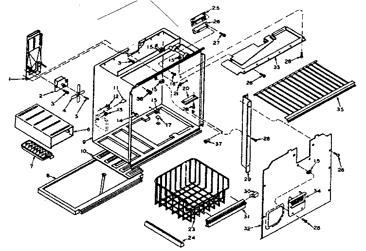 Freezer section parts