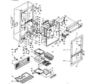 Kenmore 106T15GIM1 cabinet parts diagram