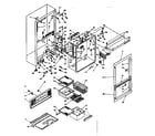 Kenmore 106T16G cabinet parts diagram