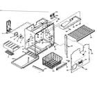 Kenmore 106T16GL1 freezer section parts diagram