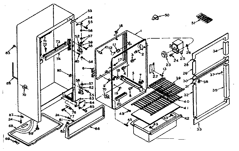 Refrigerator cabinet