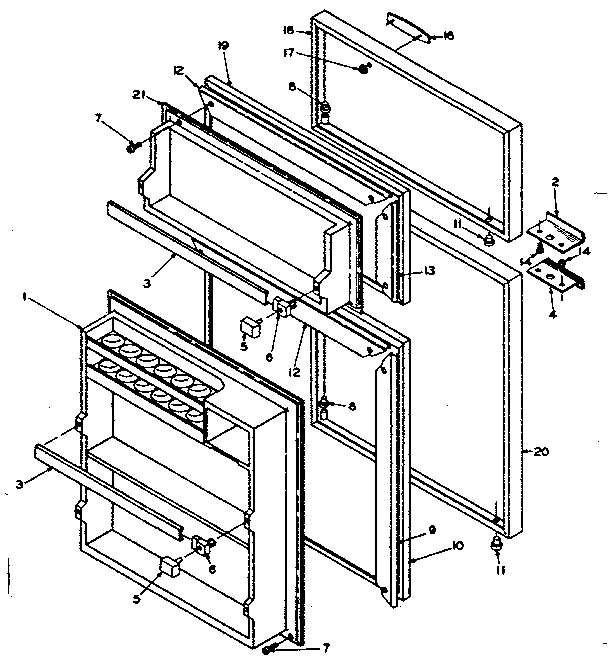 Refrigerator door