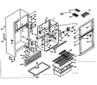Kenmore 106U12DAL cabinet parts diagram