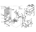 Kenmore 106U14DIM refrigerator unit parts diagram