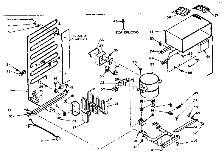 Refrigerator unit parts