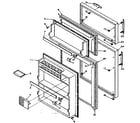 Kenmore 106U14DIML refrigerator door parts diagram