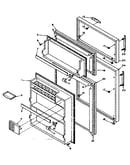 Refrigerator door parts