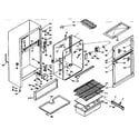 Kenmore 106U14DS cabinet parts diagram