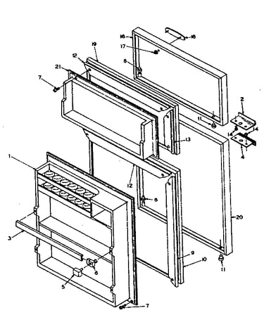 Refrigerator door parts