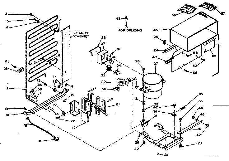 Refrigerator unit parts