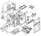 Kenmore 106U14EL refrigerator cabinet diagram