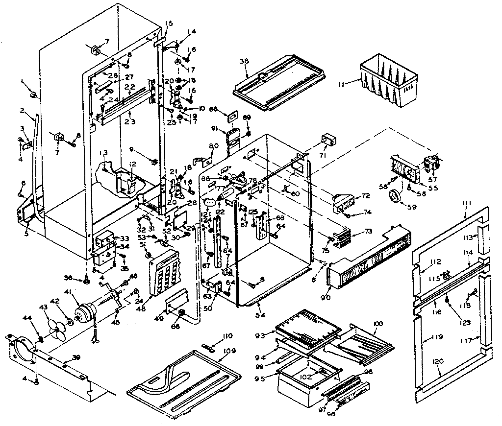 Refrigerator cabinet