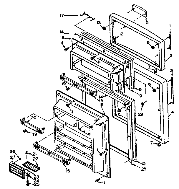 Refrigerator door parts