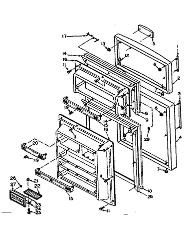 Refrigerator door parts