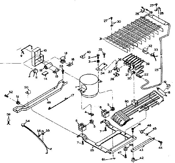 Refrigerator unit parts
