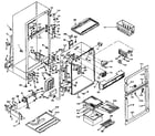 Kenmore 106U14E1 refrigerator cabinet parts diagram