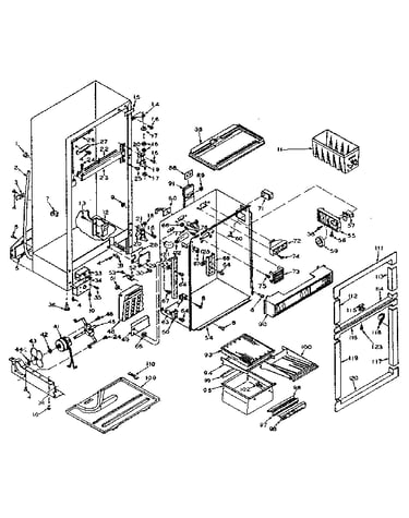Refrigerator cabinet parts