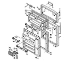 Kenmore 106U14EL1 refrigerator door parts diagram