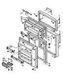 Refrigerator door parts