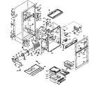 Kenmore 106U14EIML cabinet parts diagram