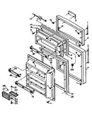 Refrigerator door parts