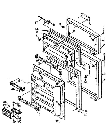 Refrigerator door parts