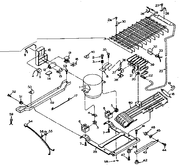 Refrigerator unit parts
