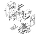 Kenmore 106U14ES2 cabinet parts diagram