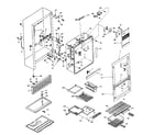 Kenmore 106U14F cabinet parts diagram