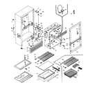 Kenmore 106U14FS cabinet parts diagram