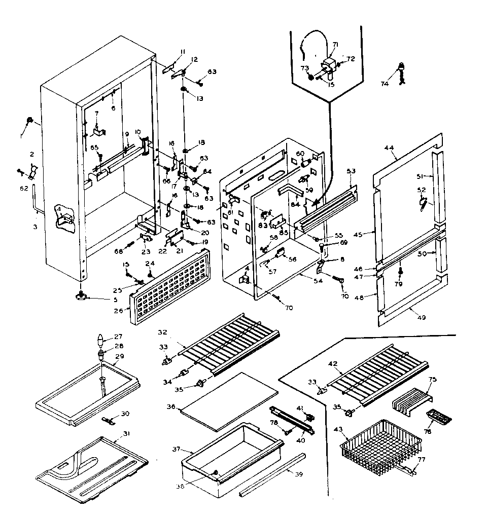 Cabinet parts