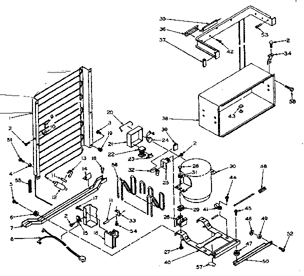 Refrigerator unit parts