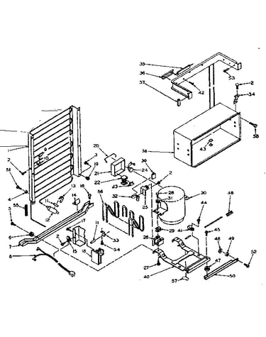 Refrigerator unit parts